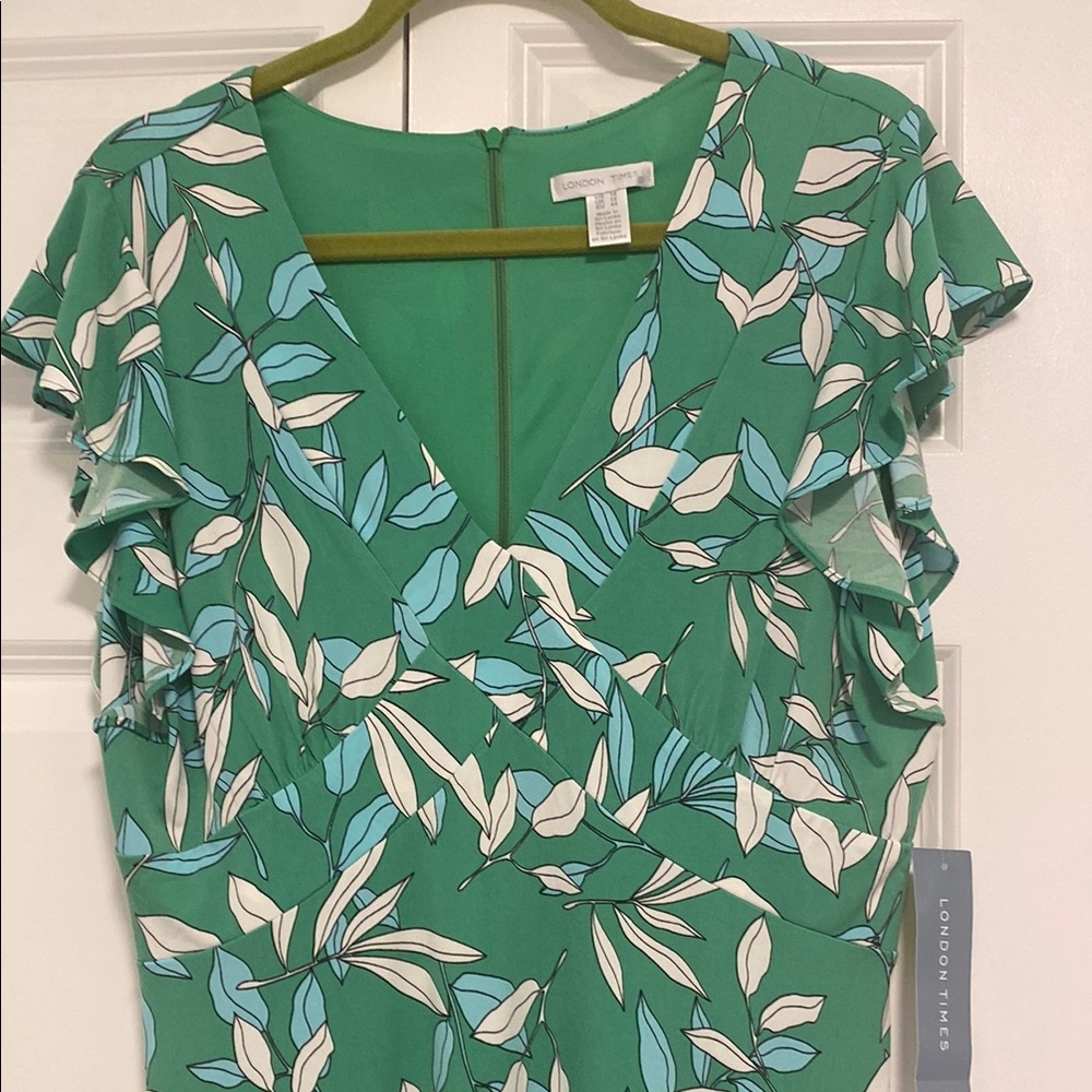 Floral Green Dress - Picture 4 of 4